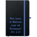 Agenda A5 cu copertă gravata, Pot totul in Hristos...